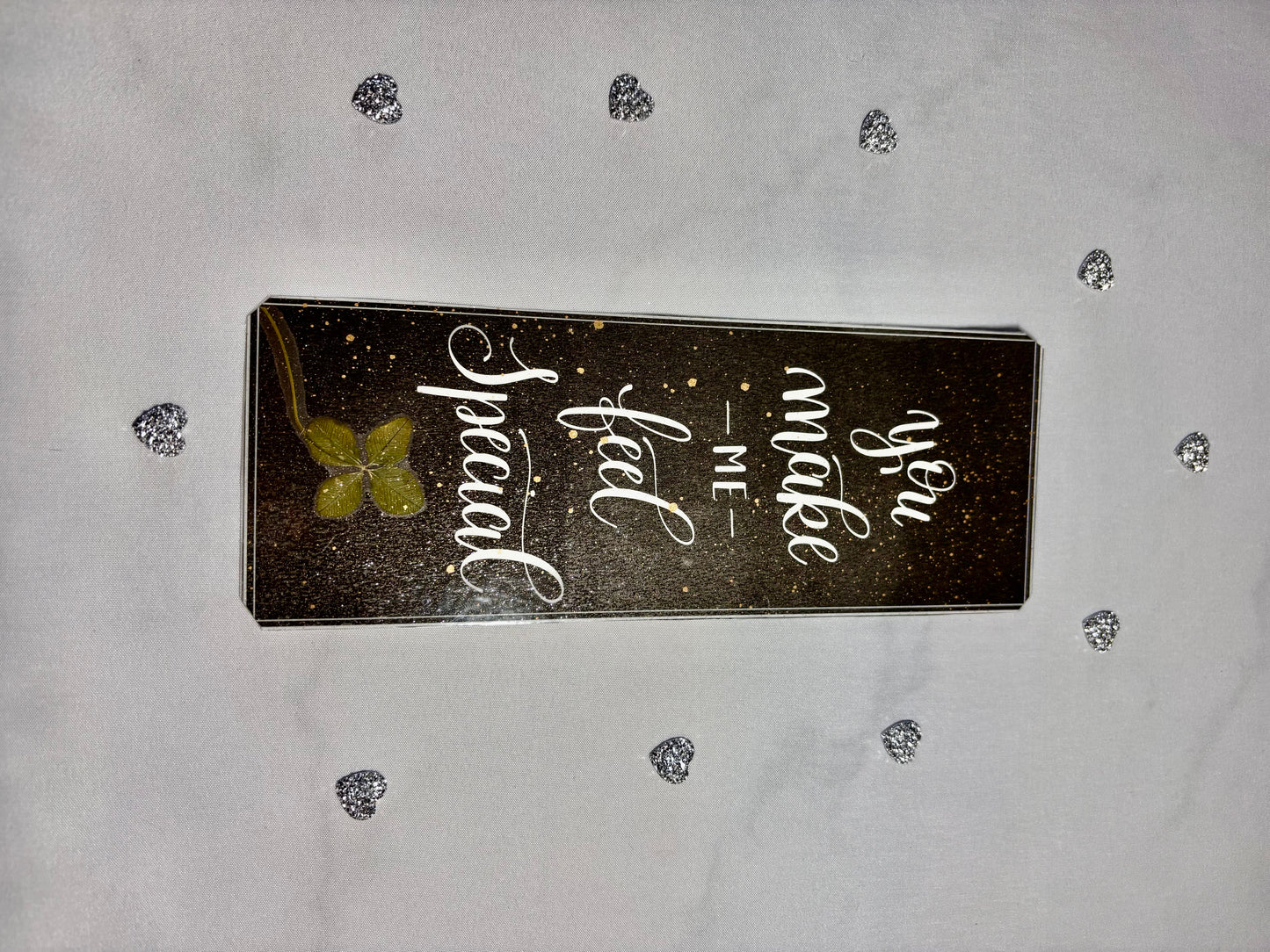 marque page vintage Sarah kay et son trèfle à 4 feuilles