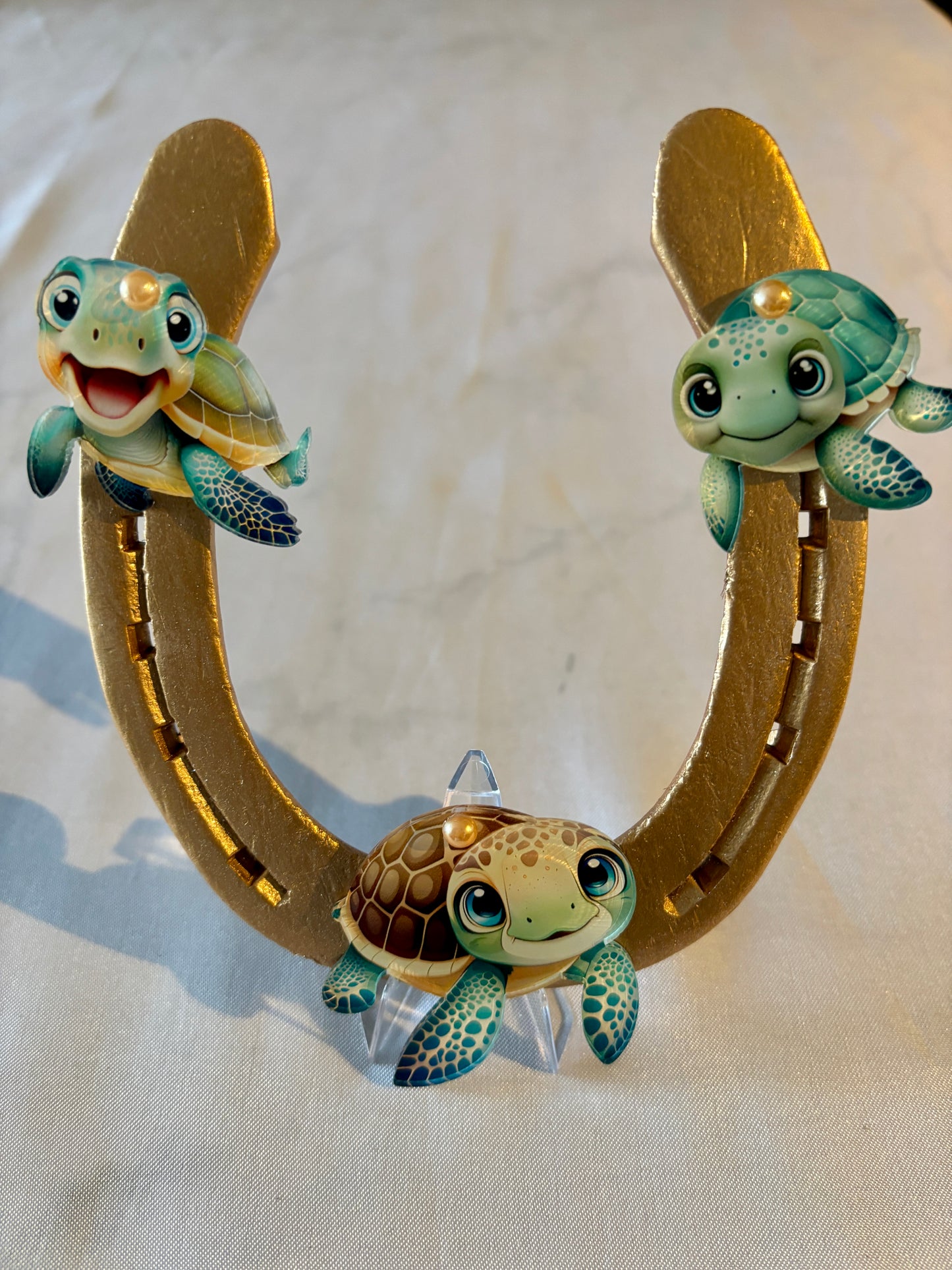 fer à cheval avec ses petites tortues