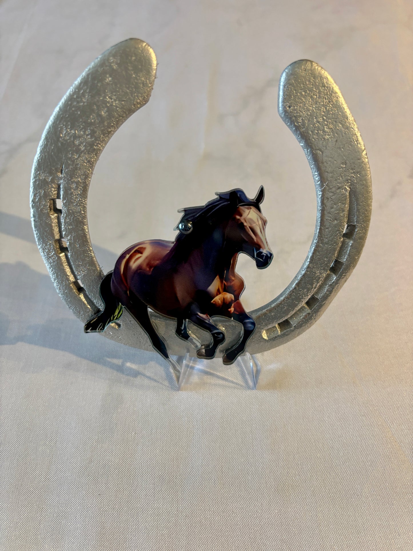 fer à cheval et son cheval