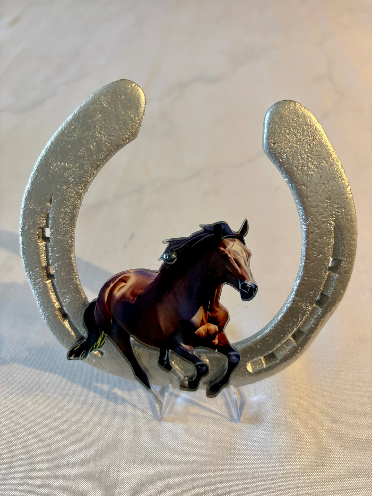 fer à cheval et son cheval