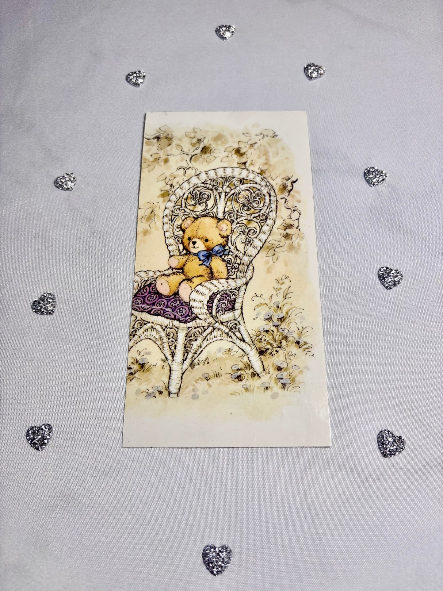 marque page vintage Sarah kay et son trèfle à 4 feuilles