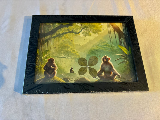 cadre trèfle à quatre feuilles /format A5