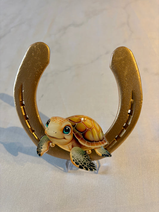 fer à cheval et sa tortue