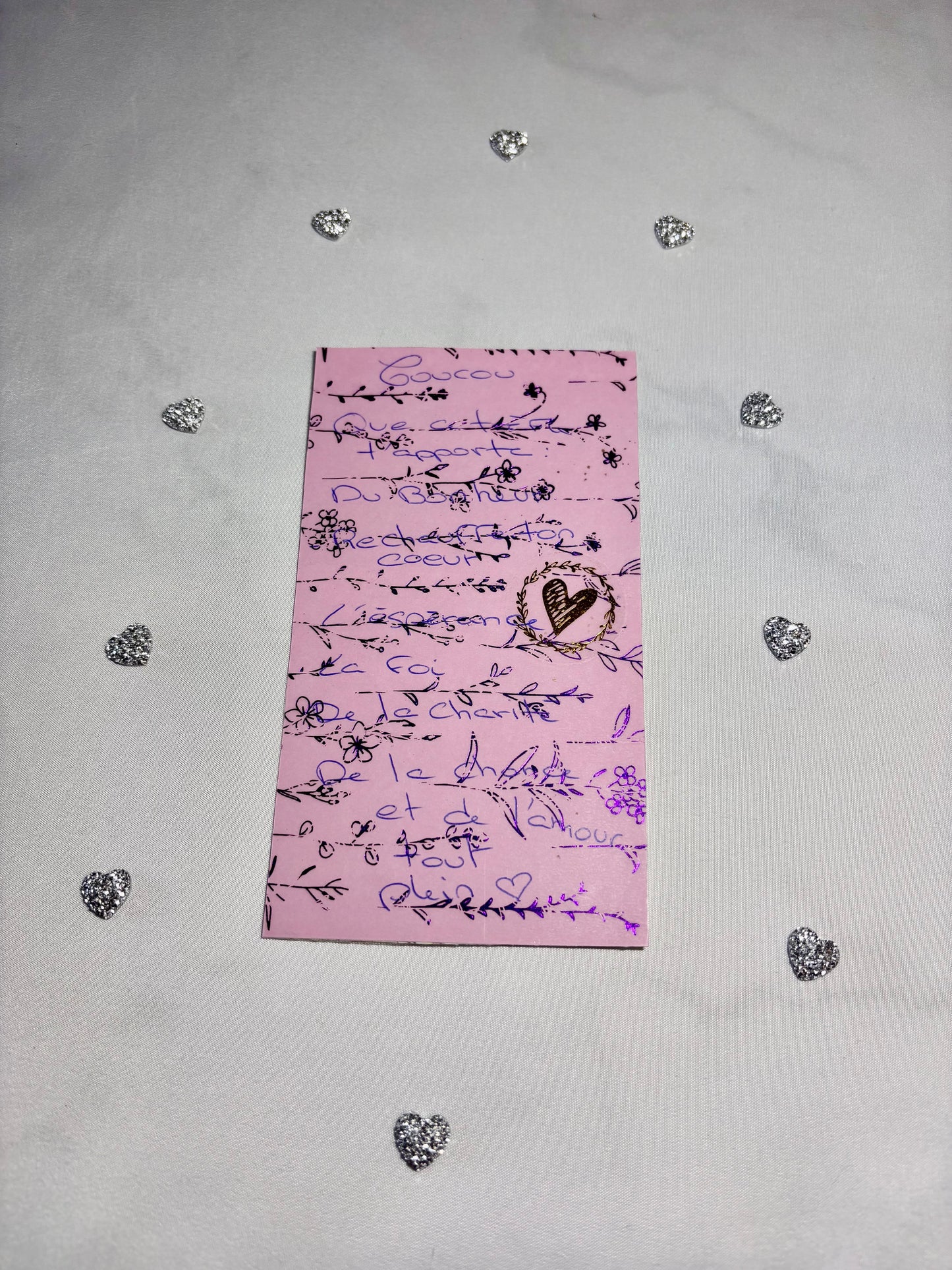 marque page vintage Sarah kay et son trèfle à 4 feuilles
